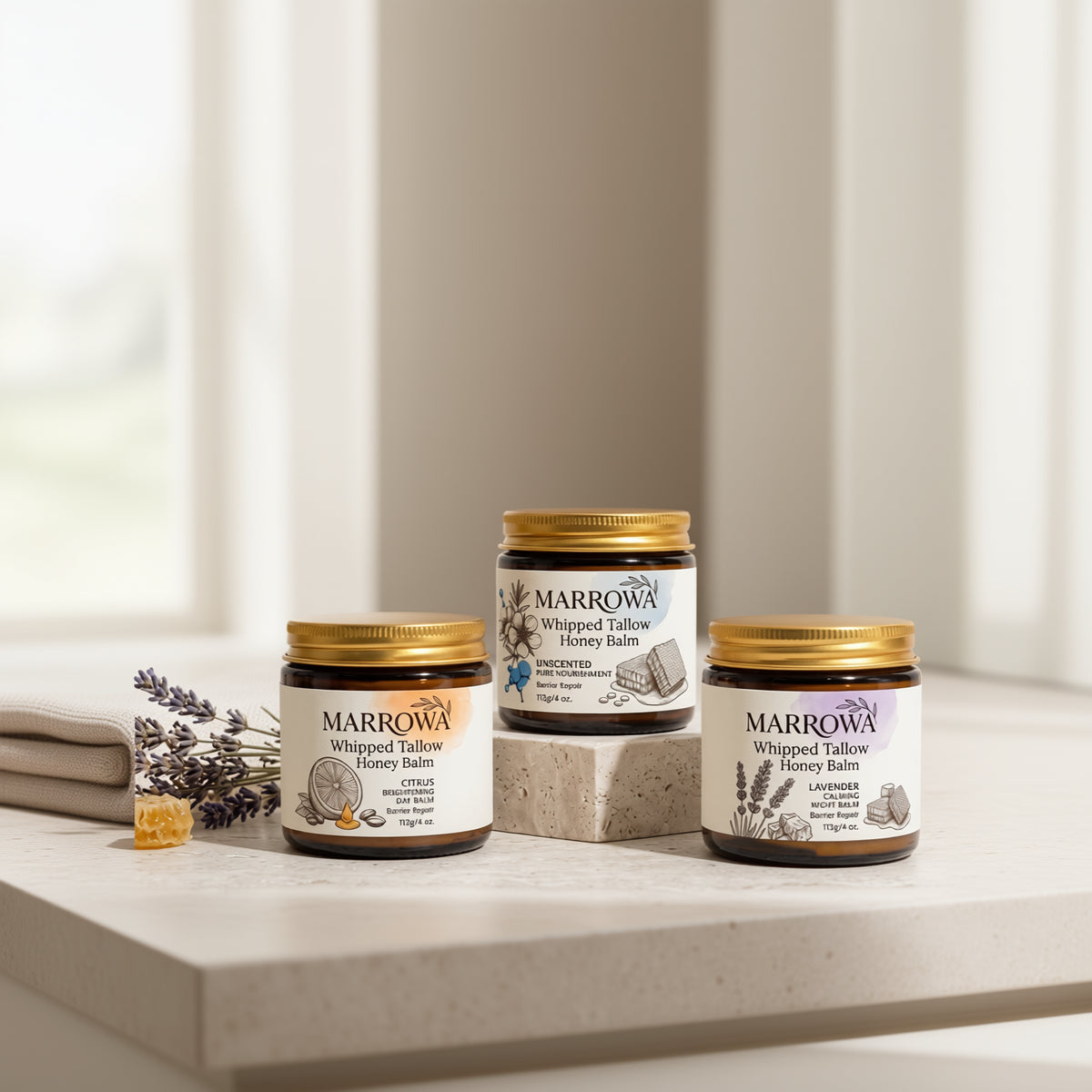 The Whipped Tallow & Raw Honey Balm