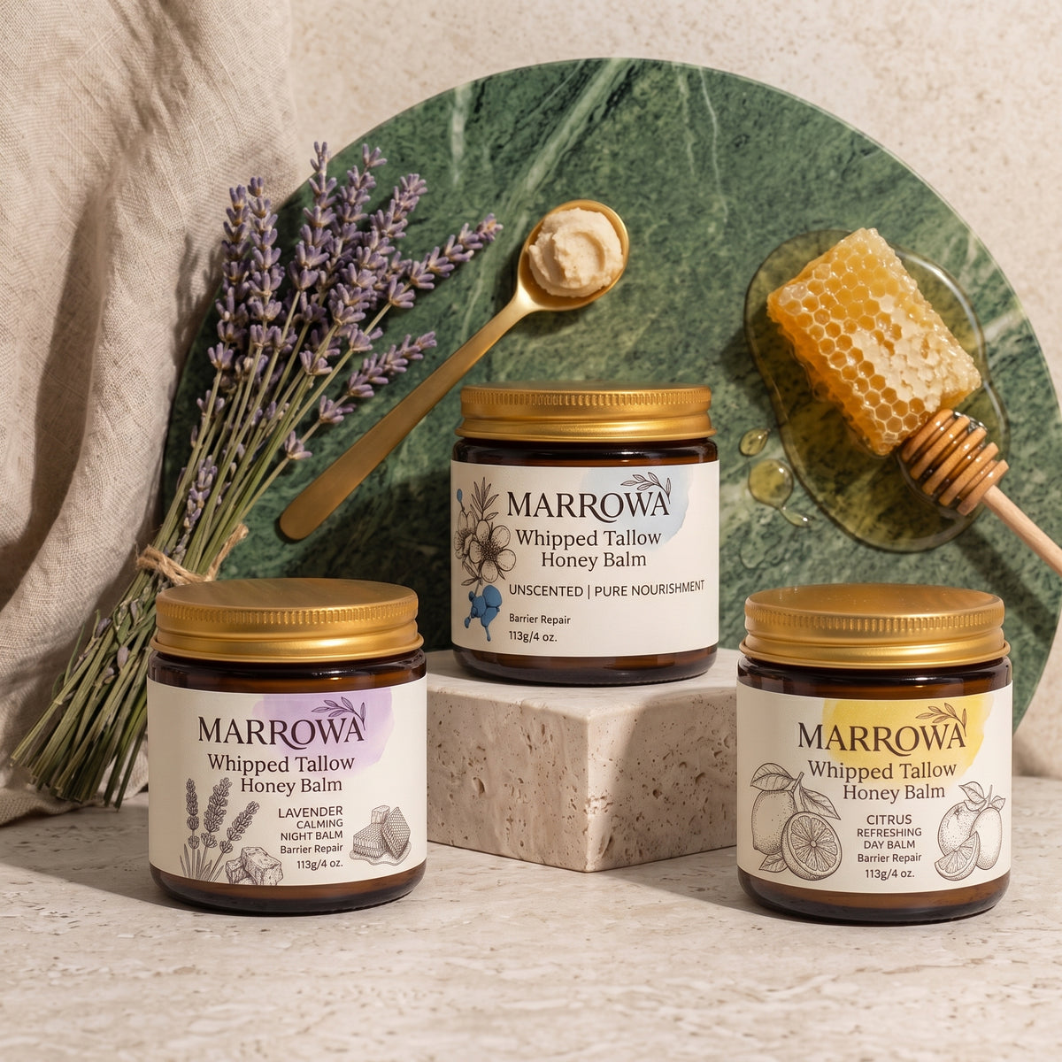 The Whipped Tallow & Raw Honey Balm